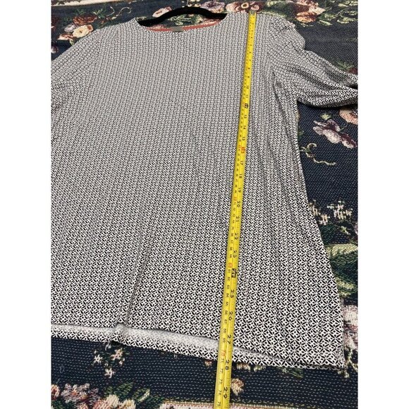 Chico's Jersey Stretch Sweaters Womens size XL Geometric Classic Boho Office - Picture 6 of 10